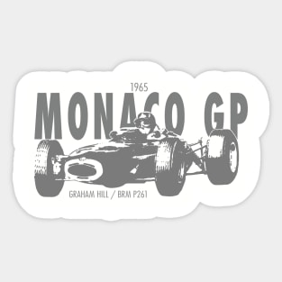 1965 Monaco GP - Graham Hill Sticker